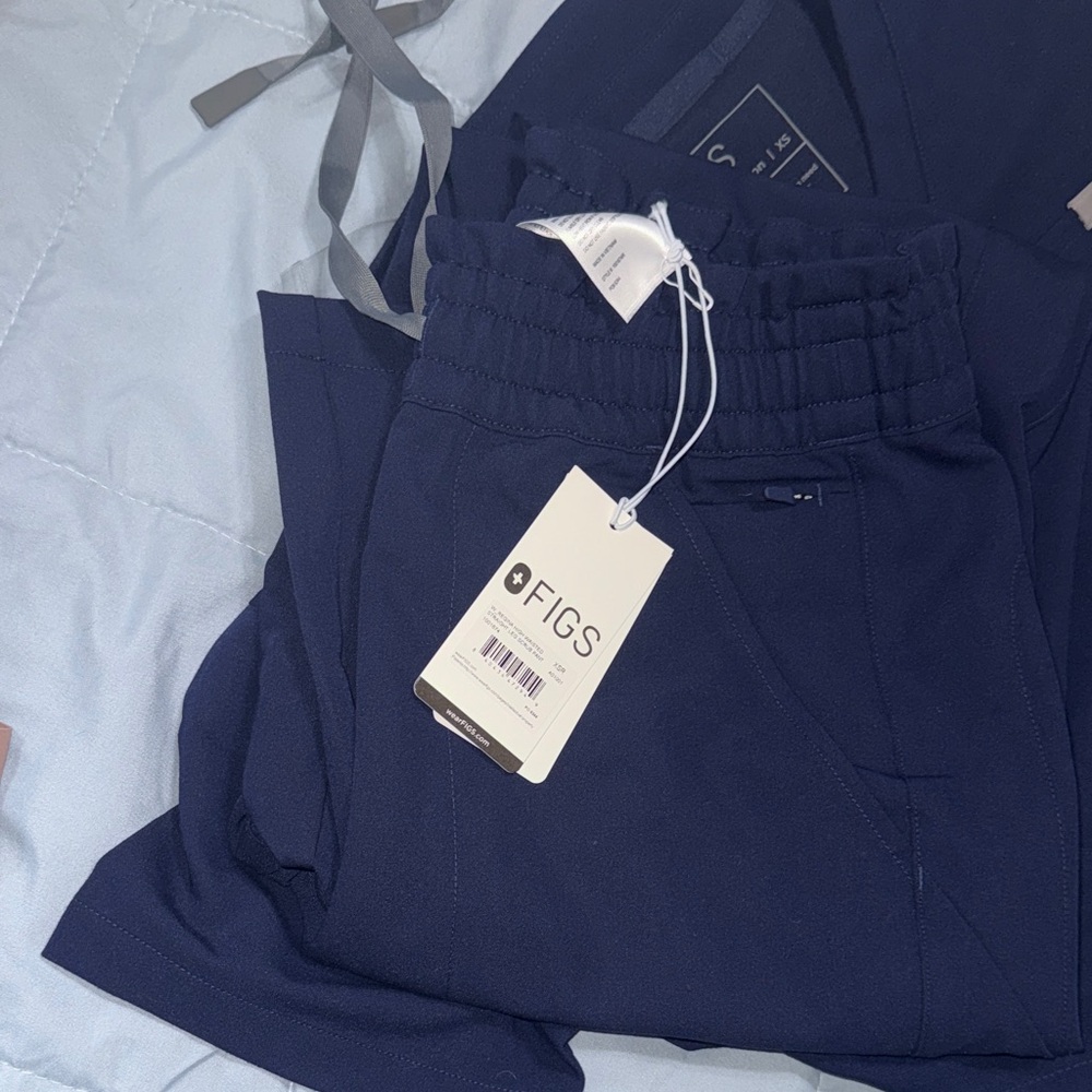Navy Figs scrub pants